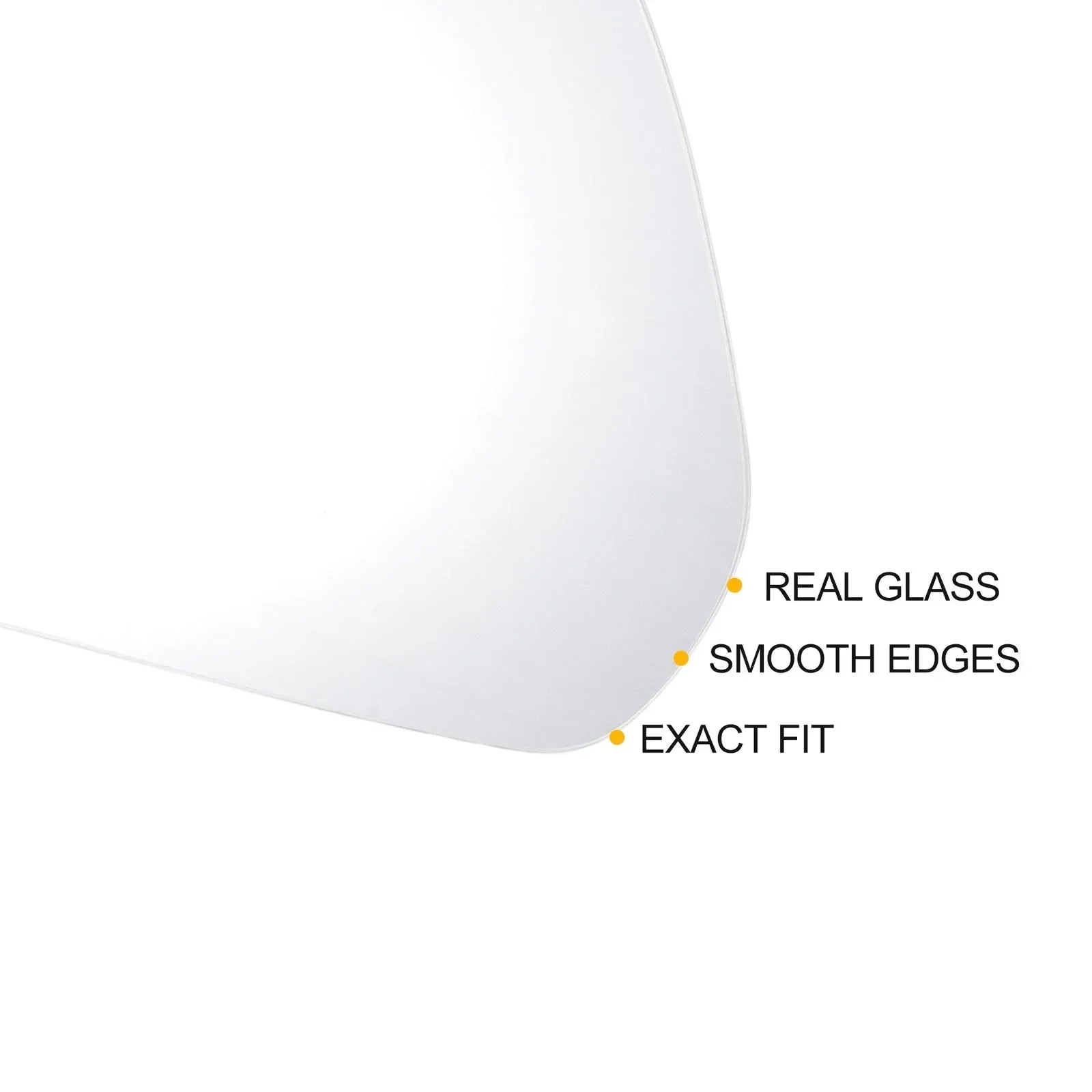 Right Side White Mirror Glass for Hyundai IX25 Creta (2014-2017)