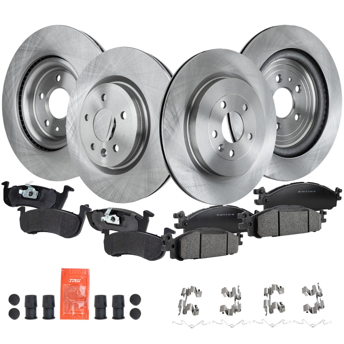 Disc Brake & Pad Kit for Lincoln MKT (2013–2019) Front and Rear