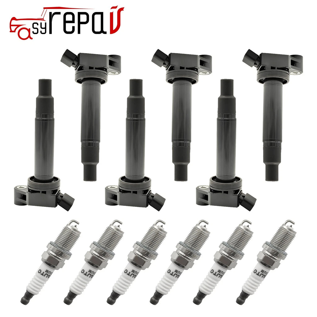 6X Ignition Coils + 6X Spark Plugs for Toyota Sienna 3.3L V6 (2001–2006) UF267