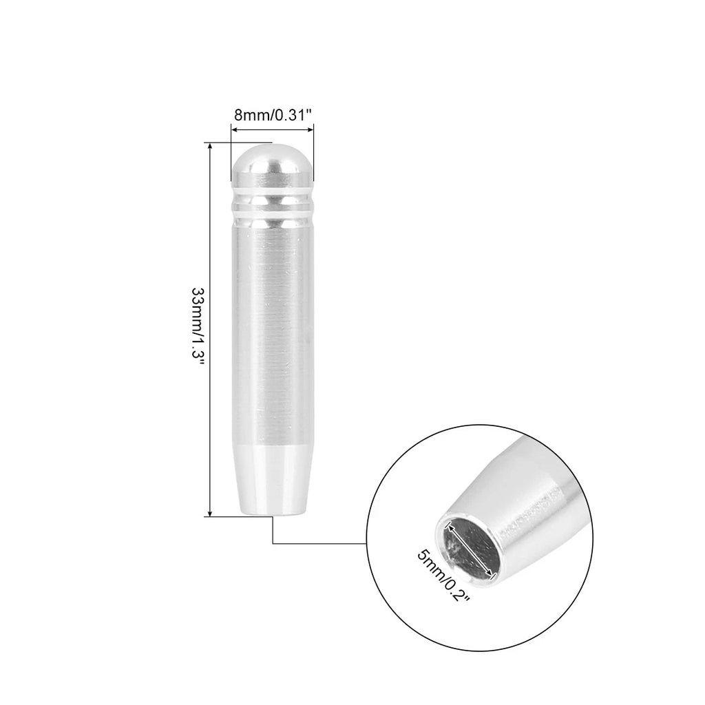 4Pcs Door Lock Knob Pins for BMW 3 Series E90 (2006–2013) - Silver Tone
