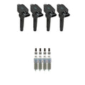 Set of 4 NGK Ignition Coils & Iridium Spark Plugs for Mazda 5 (2006–2015)