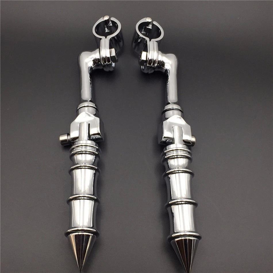 Chrome 1" LA PMK FootPeg for Honda GoldWing VTX1300 Shadow Valkyrie (2001–2010)
