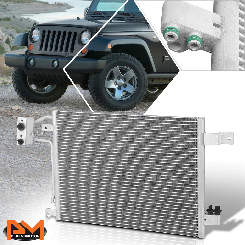A/C Condenser for Jeep Wrangler (2007–2011) OE Style Aluminum Core