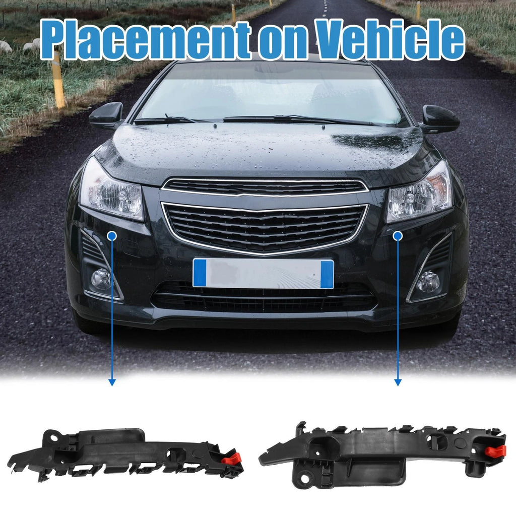 Pair Front Bumper Retainer Bracket Support for Chevrolet Cruze (2011–2016)