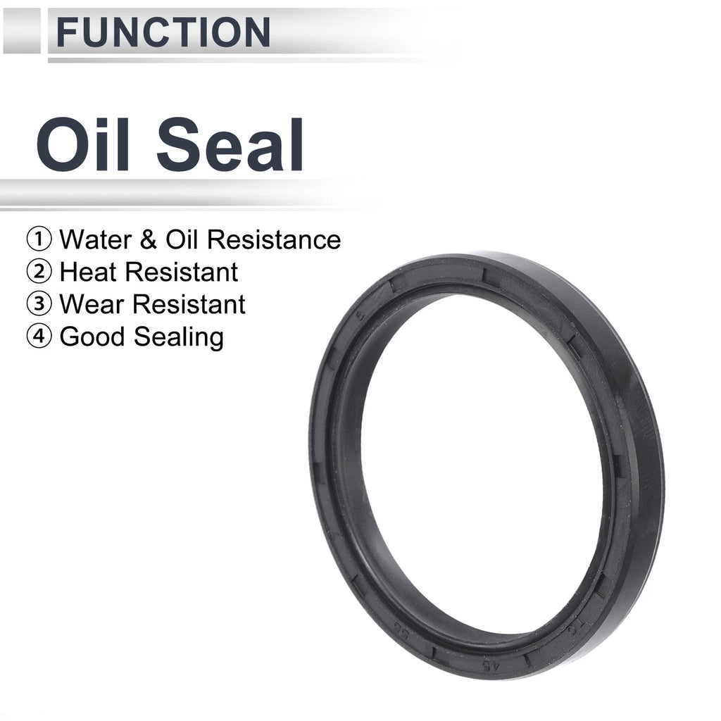 Set of 5 Oil Seal Rotary Shaft Seal NBR Rubber 45x55x7mm