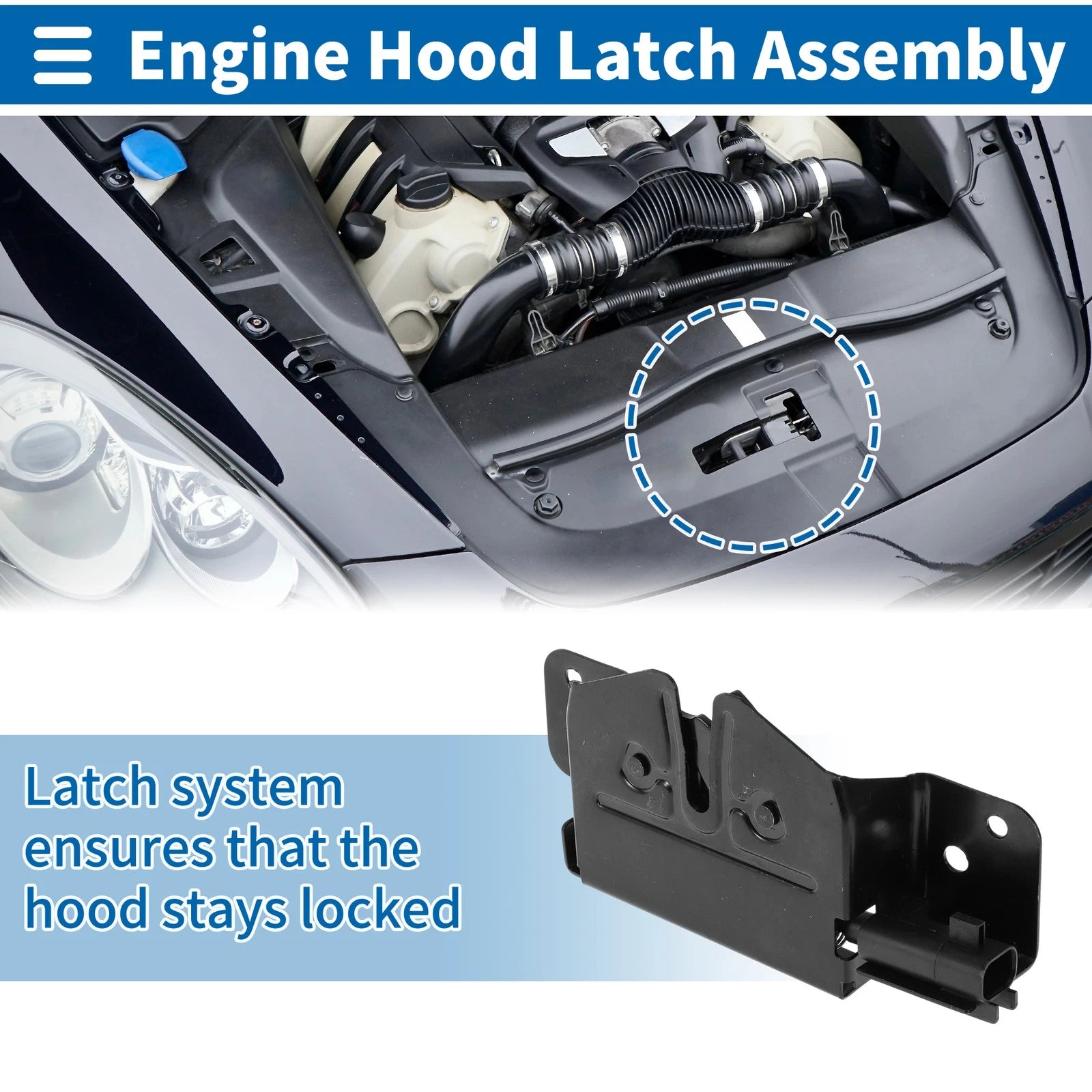 Hood Latch Assembly for Hyundai Tucson (2016–2017) No. 81130D3100