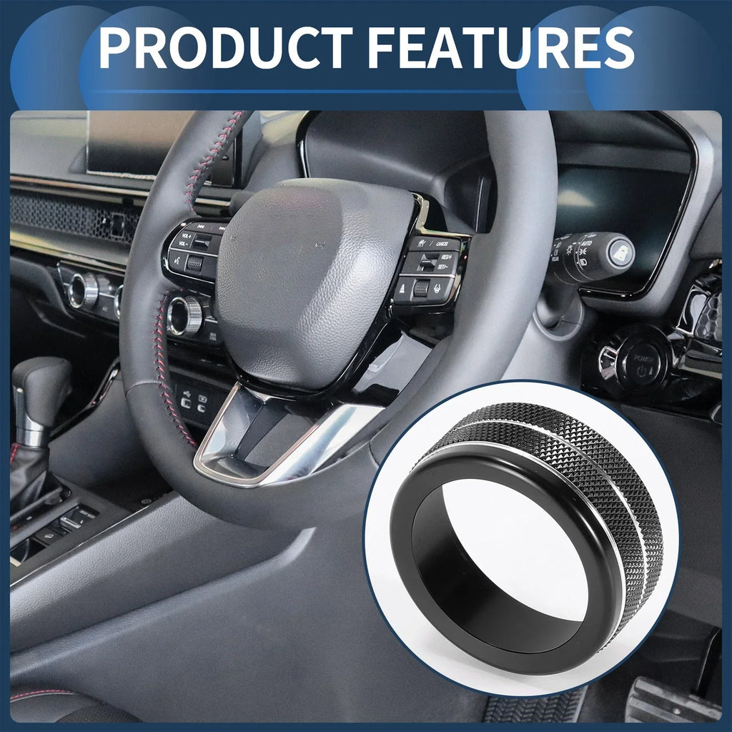 AC Media Volume Switch Knob Cover Ring for Honda CR-V (2023-2024) 3 x Pcs