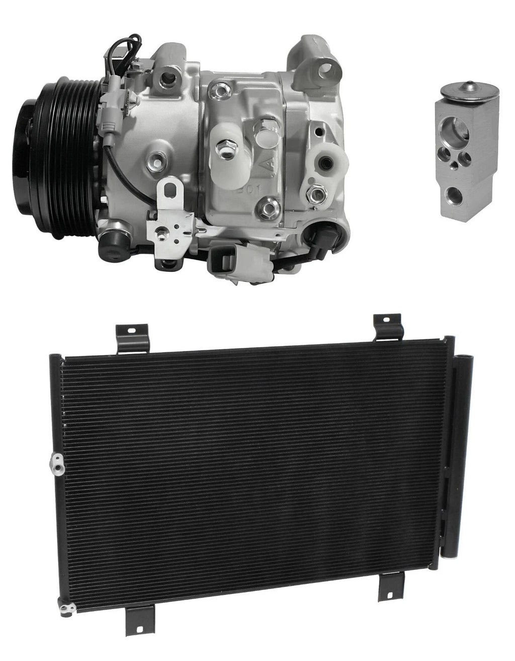 A/C Compressor Kit With Condenser Fits Toyota Highlander 3.5L (2008–2008)