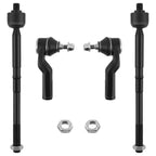 4x Front Inner Outer Tie Rod End for Ford Focus Escape 2012-2018 Powder Coated