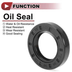 Set of 5 Rotary Shaft Oil Seals 30x50x10mm Nitrile Rubber 672668828601