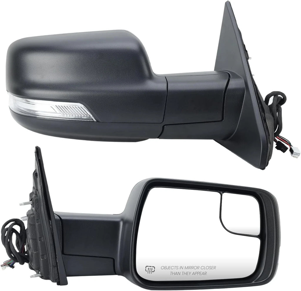 Set of 2 Heated Turn Signal Side Mirrors for Ram 1500 (2019–2024)