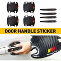 Carbon Fiber Door Cup Handle Sill Scuff Cover for RAV4 