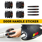Carbon Fiber Door Cup Handle Sill Scuff Cover for RAV4 