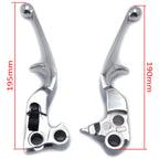 Chrome Skull Brake Clutch Levers for Harley Touring Road King FLHR (1996–2007)