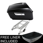Matte Black Trunk Mount Rack for Harley Touring Road Glide (2014–2025)