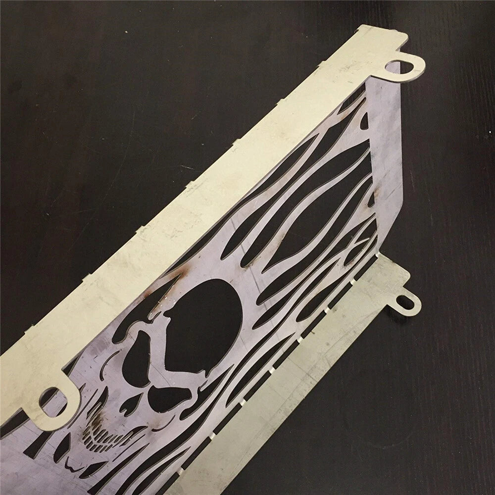 Skull Flame Radiator Grille Cover for Kawasaki Vulcan VN 1500 (1996–2008)