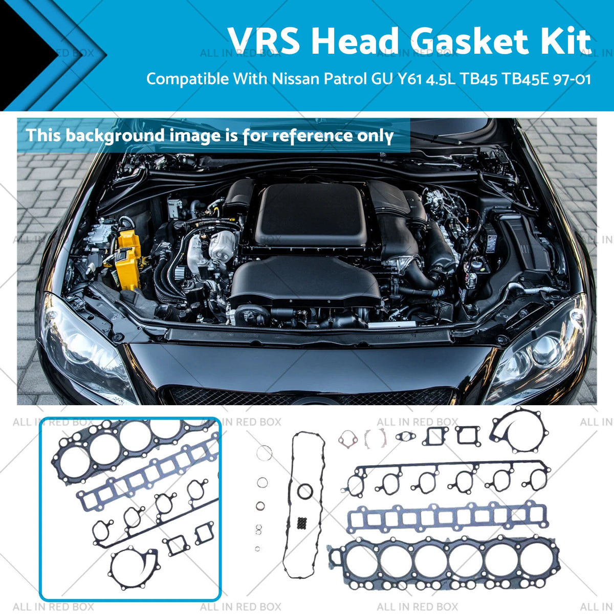 Cylinder Head Gasket Set for Nissan Patrol GU Y61 4.5L TB45 (1997–2001)