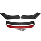 Carbon Fiber Look Front Bumper Lip Splitter Spoiler Body Kit for Universal Car