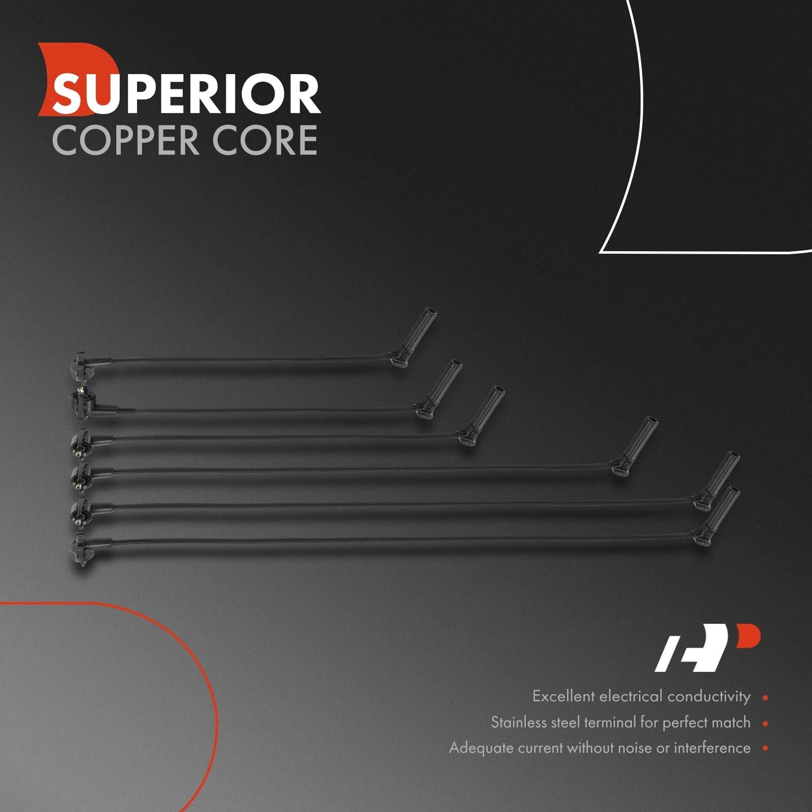 6X Spark Plug Wire Set for Ford Explorer Mercury Mountaineer (1991-2001)