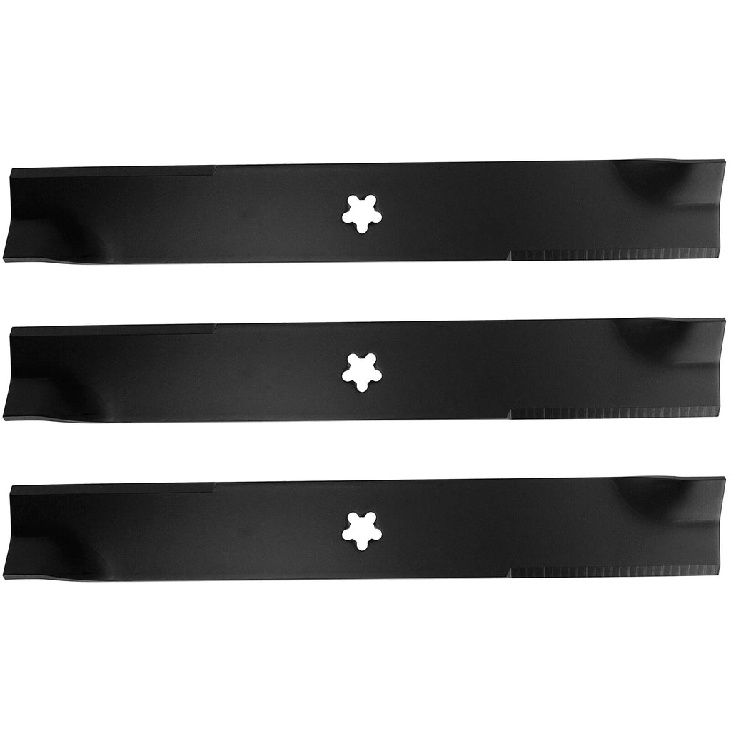 Set of 3 Lawn Mower Blades for Husqvarna EZ5225 EZ5226 MZT52 52" Deck