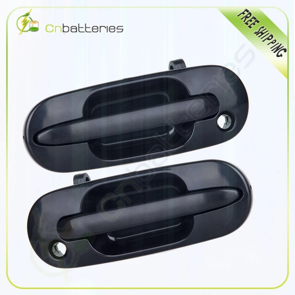 2Pcs Black Exterior Front Right & Left Side Door Handles for Honda CR-V (1997–2001)