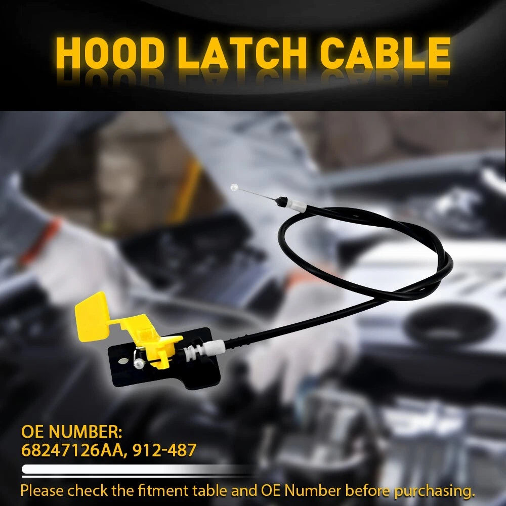 Hood Latch Lock Release Cable for Jeep Renegade (2015–2018)