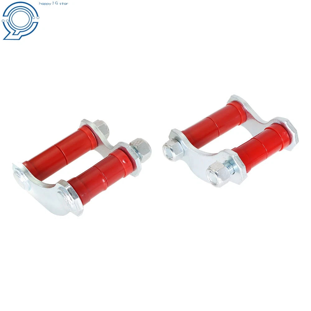 2X Rear Leaf Spring Polyurethane Shackle Kit for Chevy Belair 150 210 (1956–1957)