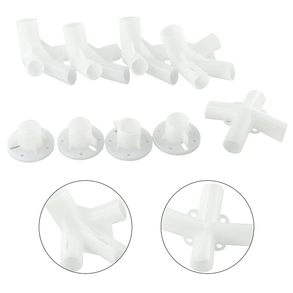 Set of 4 Gazebo Awning Tent Connectors Plastic