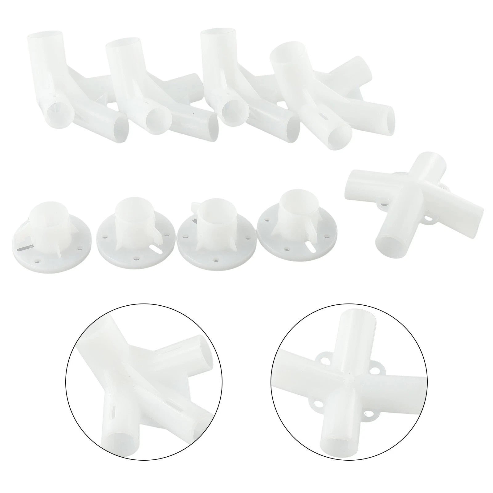 Set of 4 Gazebo Awning Tent Connectors Plastic