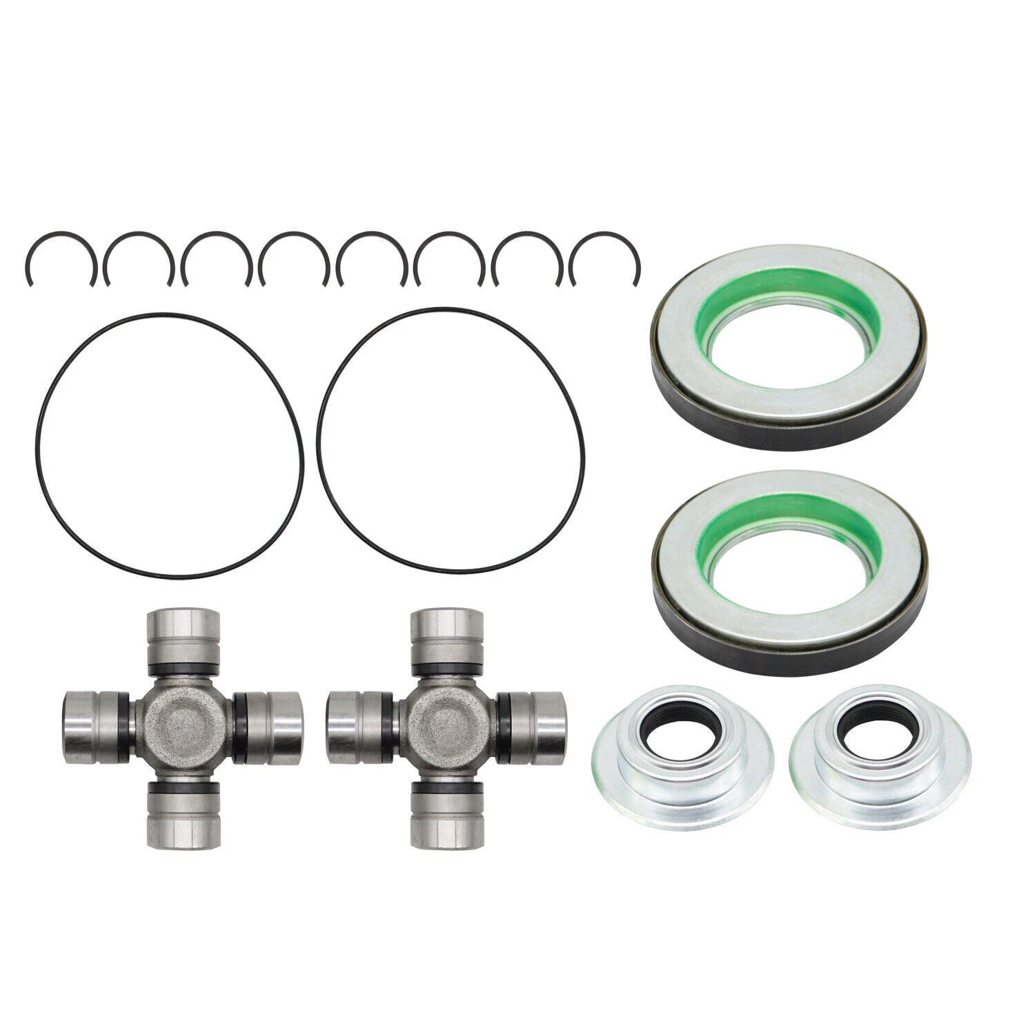 Front Axle Seal & Greaseable U Joint Kit for Ford F250 F350 Super Duty (2005–2014)