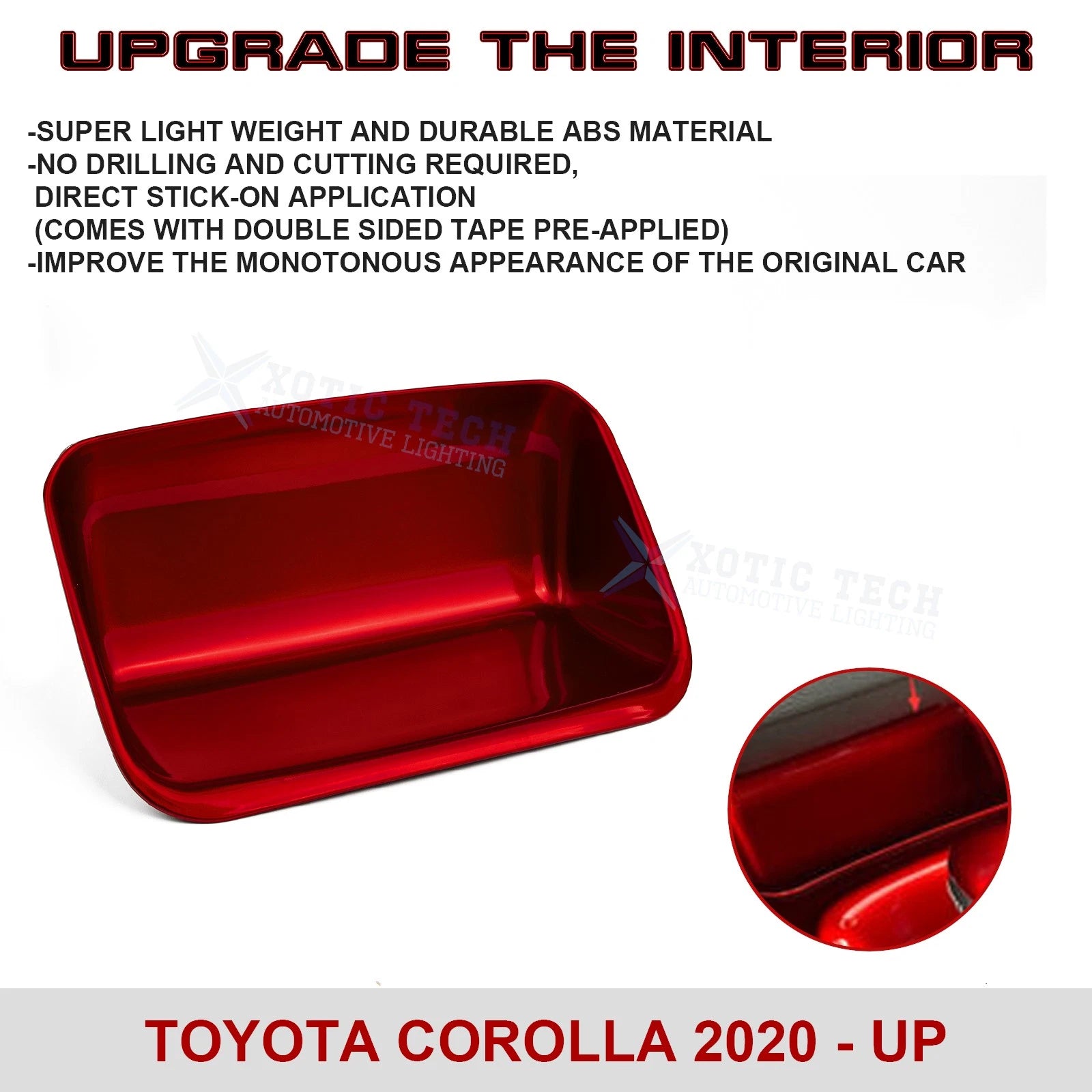 Storage Box Cover Trim Decoration for Toyota Corolla (2020-2024)