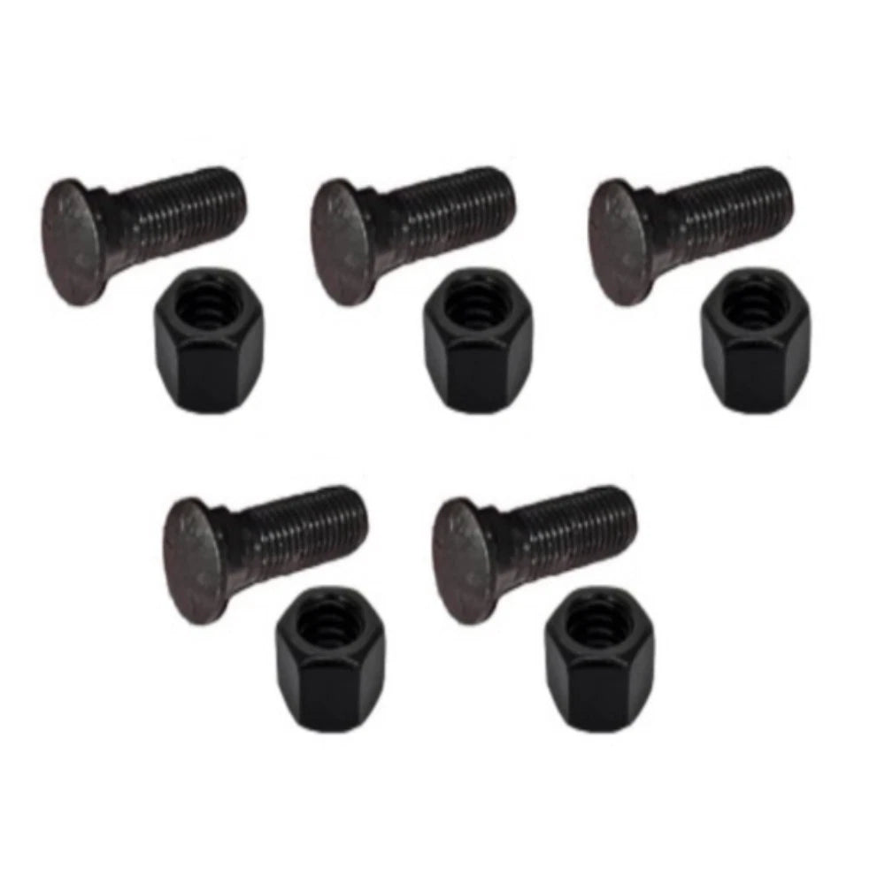 Set of 5 Plow Bolt & Nut for Blades/Cutting Edge 5/8-11x2 1/4 Grade 8