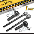 Set of 4 Inner & Outer Tie Rods for Chevy Corvette (1997–2013) Cadillac XLR (2004–2009)