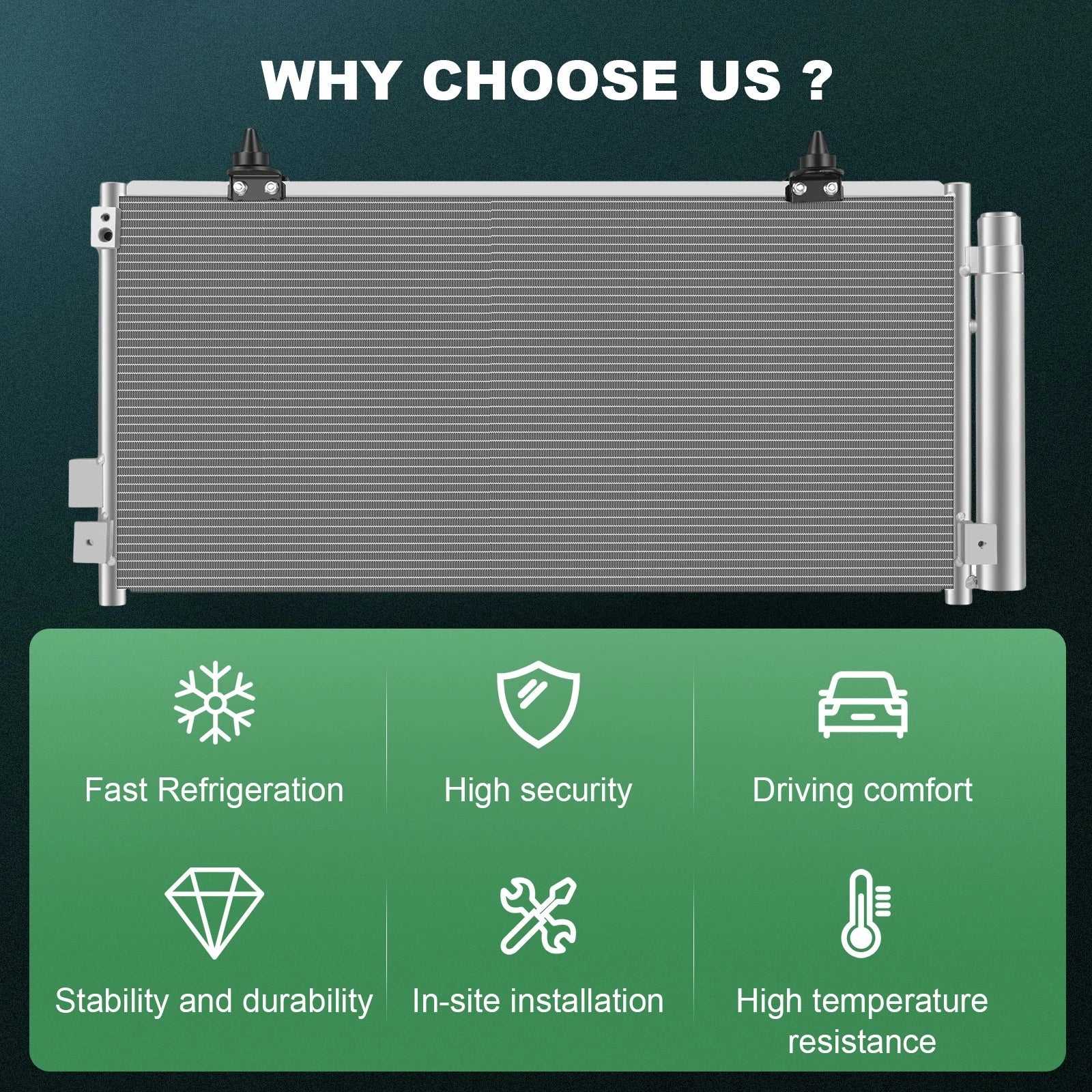AC Condenser for Subaru Forester, Impreza, XV Crosstrek (2008–2016)