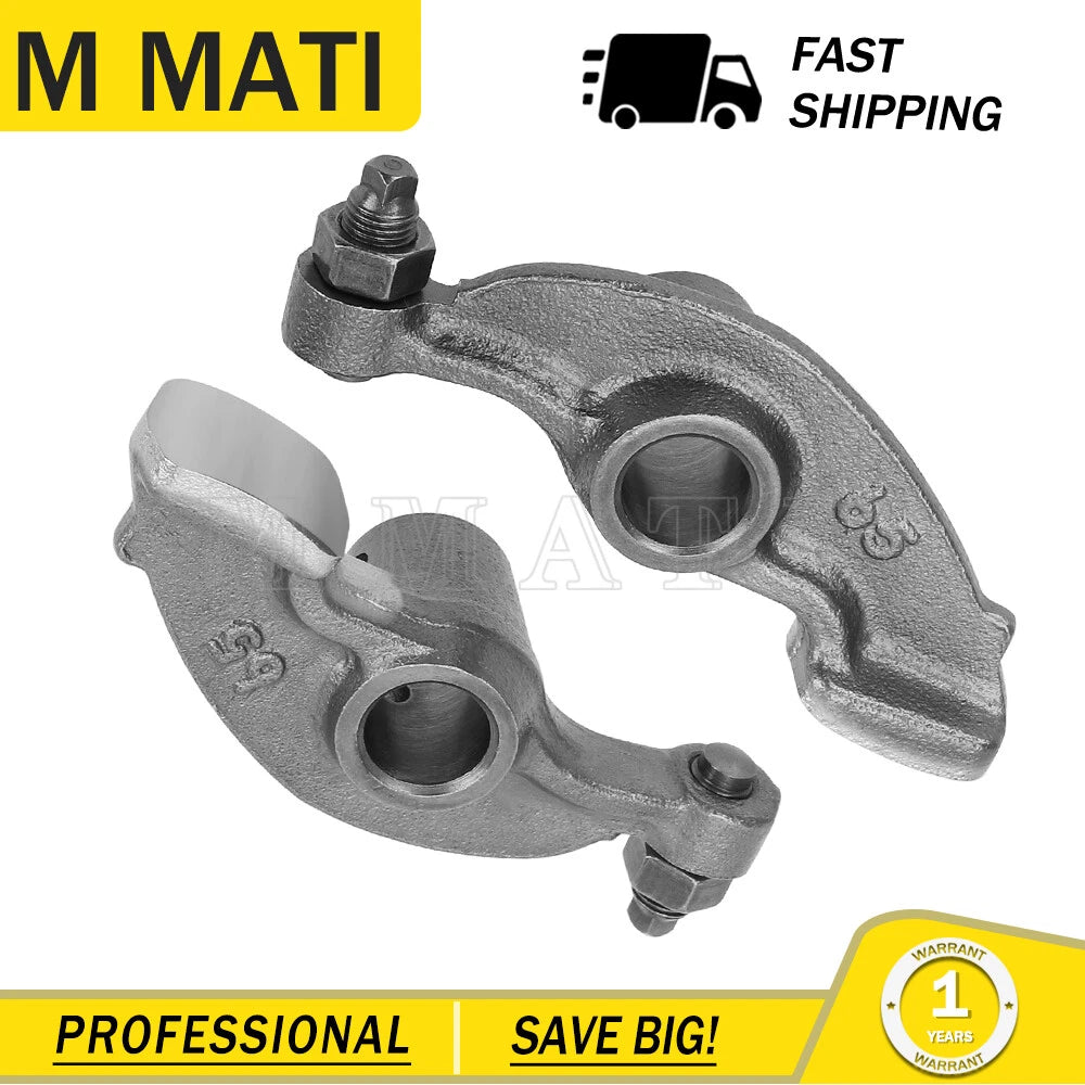 2X Valve Rocker Arm Assembly for Yamaha Big Bear 350 400 Rhino 450 Wolverine 350 450 (1990–2019)