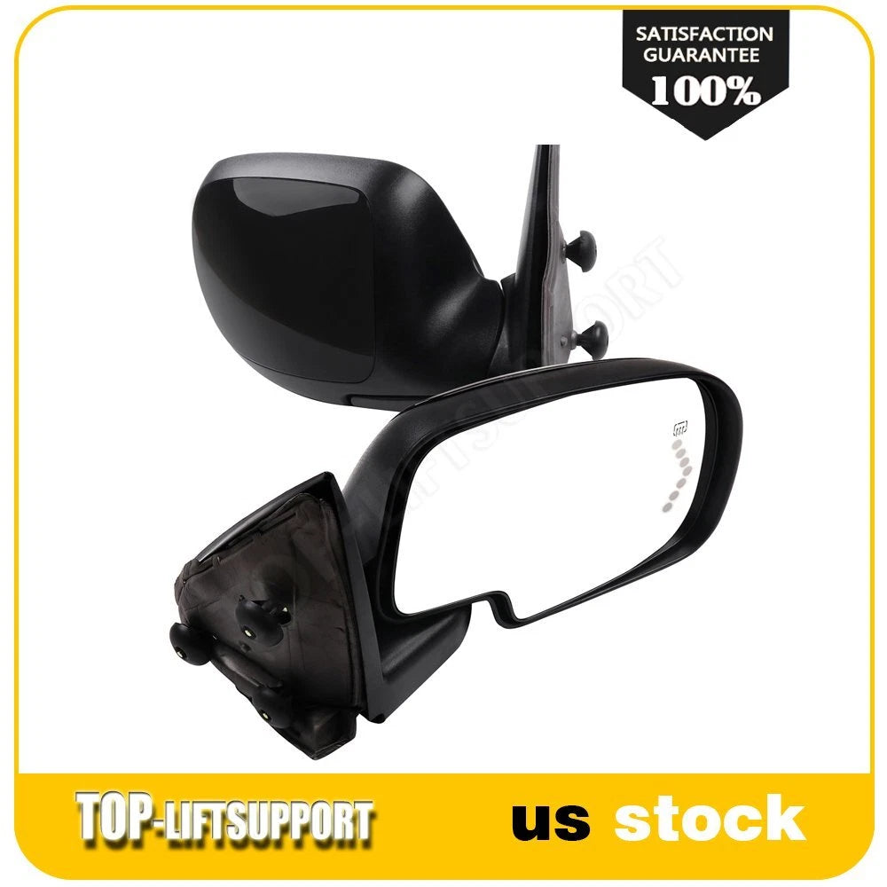 Set of 2 Power Heated Signal Side View Mirrors for GMC Chevy (2003–2007)