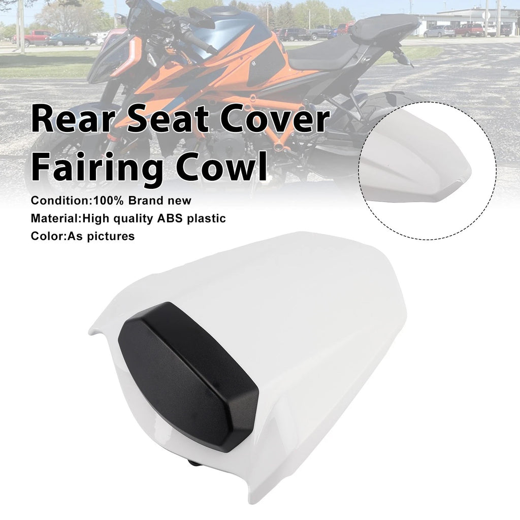 Rear Pillion Seat Cover Fairing Cowl for 1290 Super Duke R (2014–2019) White