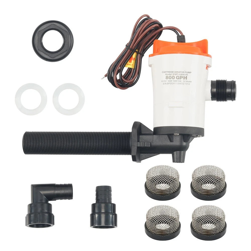 High Flow 12V 800GPH Boat Pump for Marine Applications
