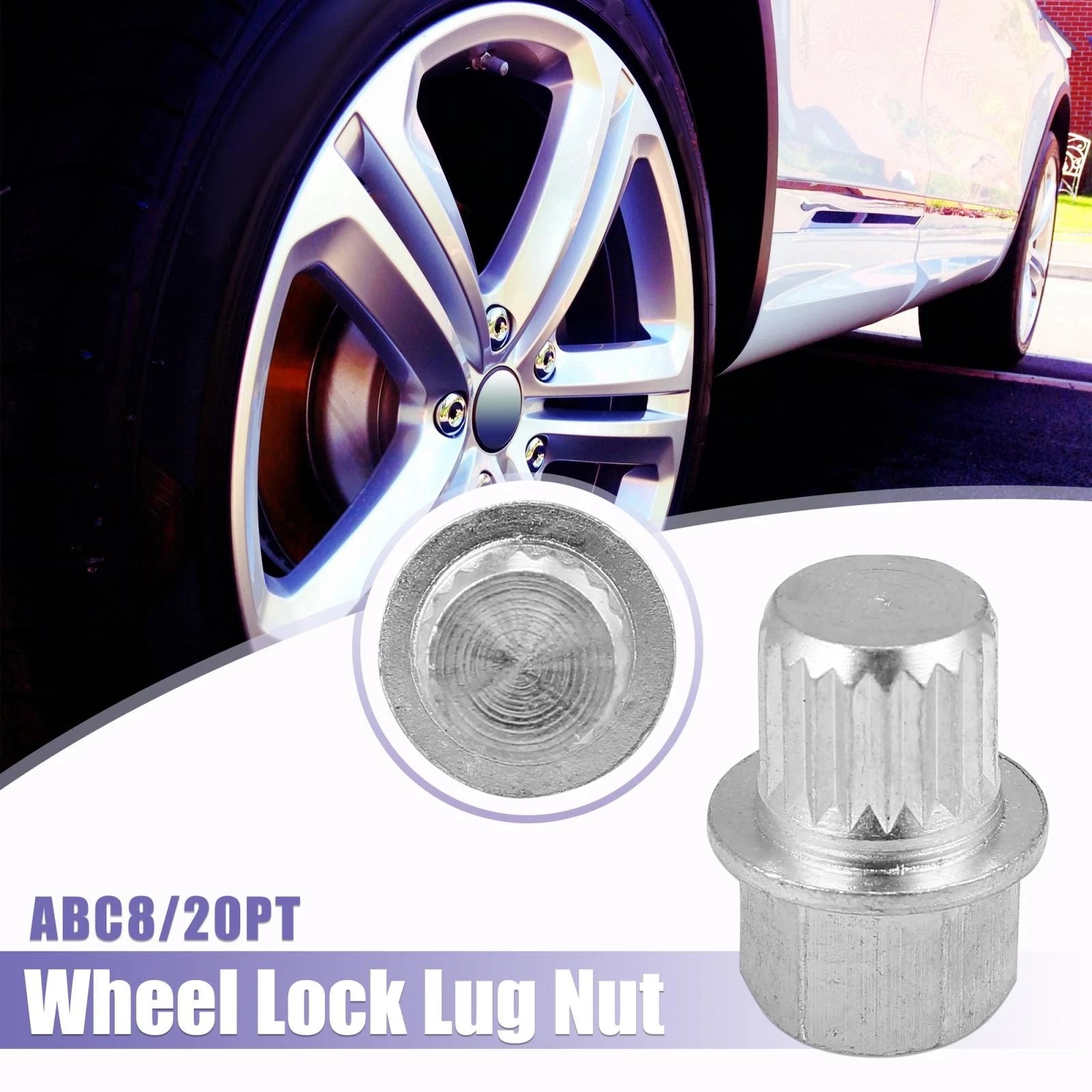 Anti Theft Wheel Lock Lug Nut Screw Removal Key for VW Audi (ABC8)