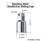 22mm Slide Cap for Boat Accessory (316 Stainless Steel)