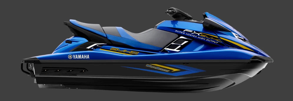 Graphic Kit for Yamaha FX SVHO Cruiser (2012–2018) - Silver Decals OEM