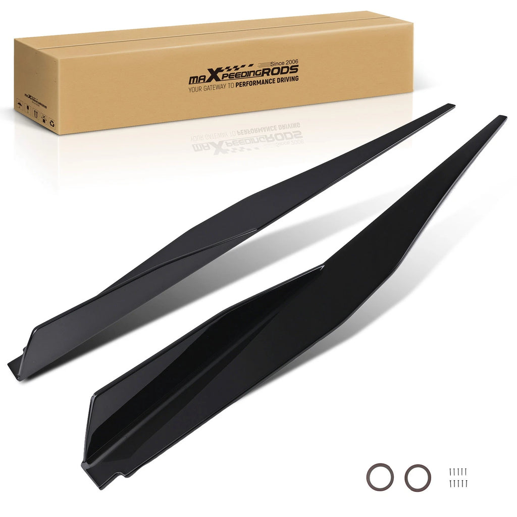 ABS Side Skirt Extension Body Kit for Chevrolet Corvette C8 (2020–2024) Gloss Black