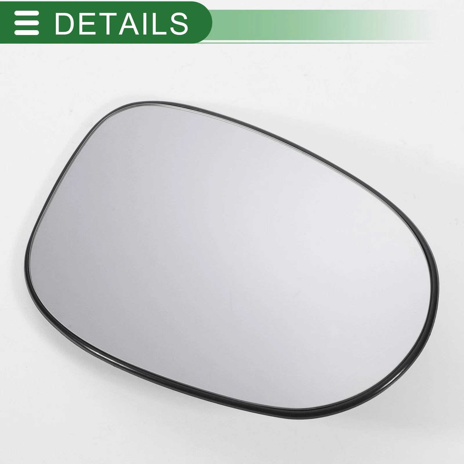Right Side White Convex Mirror Glass for Ford Ka (2008–2017)