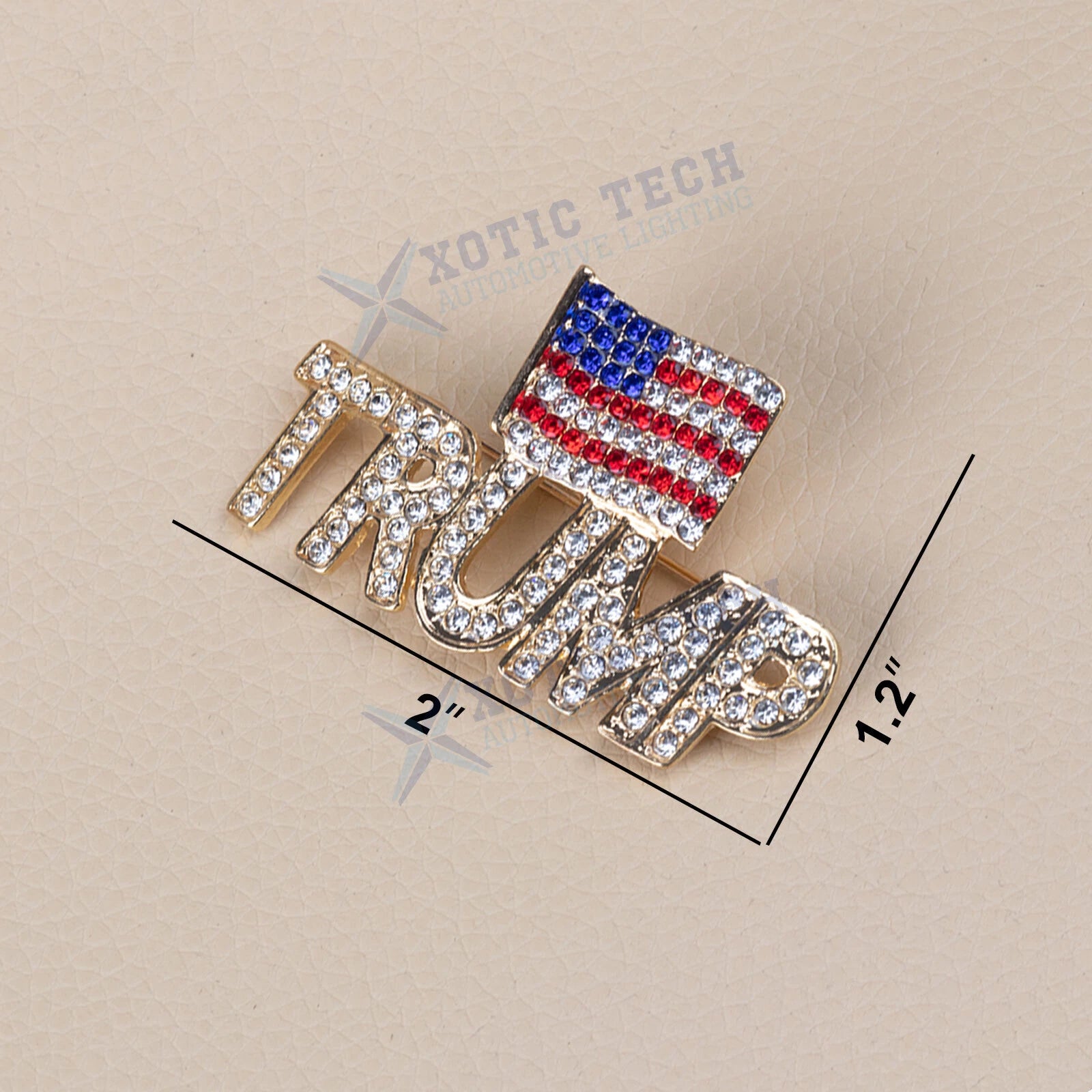 2-Pack Trump 2024 Take America Back Waving Flag Enamel Lapel Pin (2024-2024)