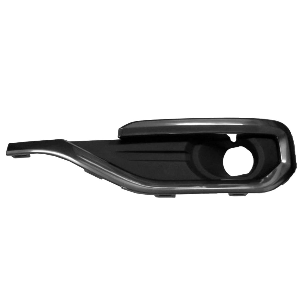 Replacement Smoked Front Driver Side Fog Light Bezel w/Smoked Chrome Molding