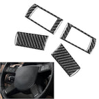 Steering Wheel Cover Trim for Chrysler 300 300C Dodge Magnum (2005–2010) Carbon Black