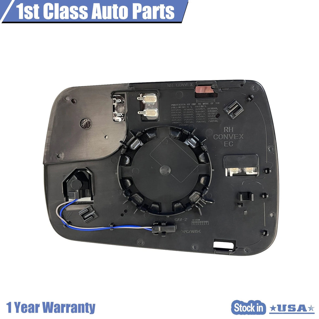 Mirror Glass for Ram 1500 (2019–2021) Heated Right RH w/ Backing Plate
