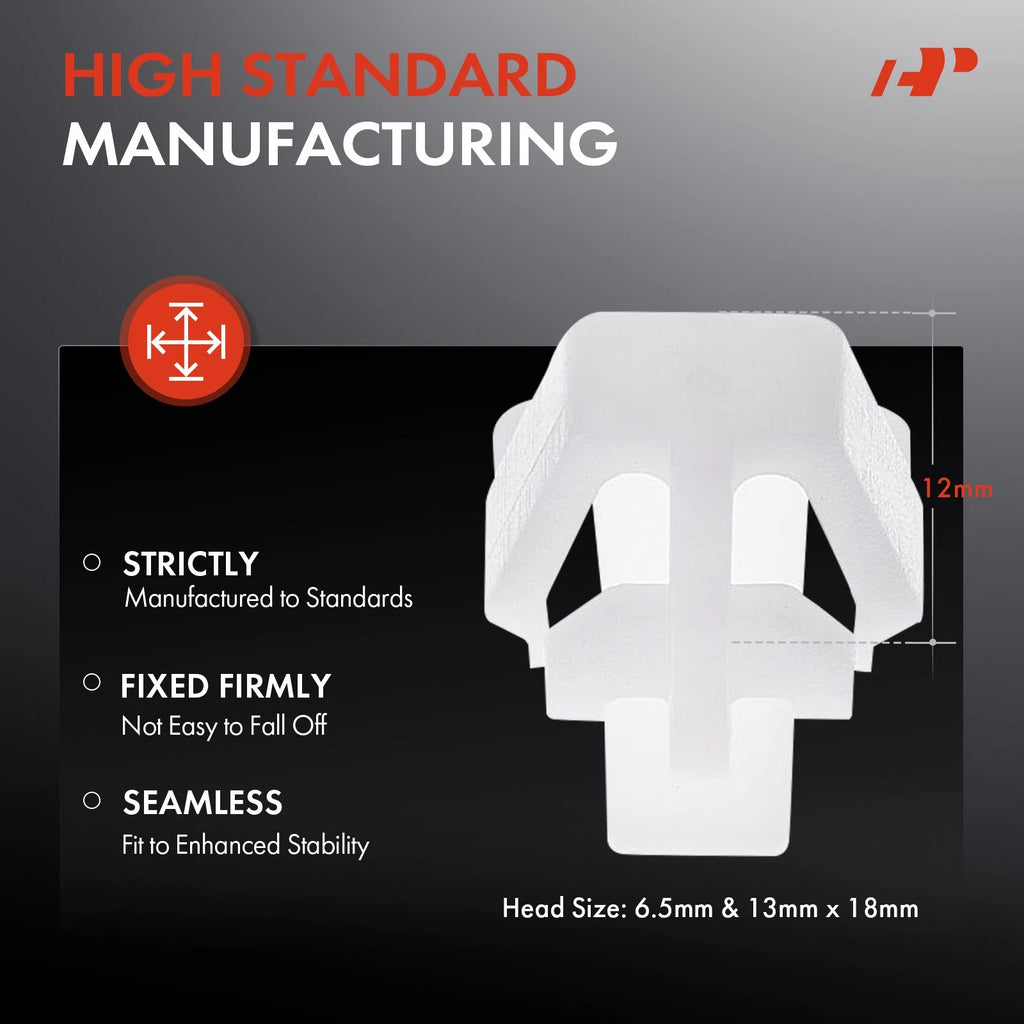50x Nylon Body Side Moulding Clip for Honda Civic CR-V Odyssey