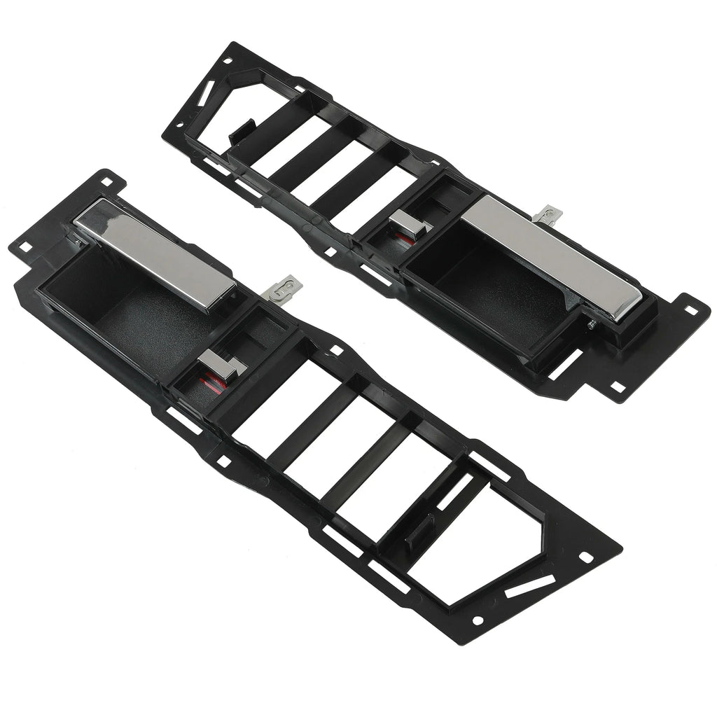 Pair Interior Door Handle for Chevy GMC C/K1500 Suburban (1988–1989, 1994) Chrome Lever