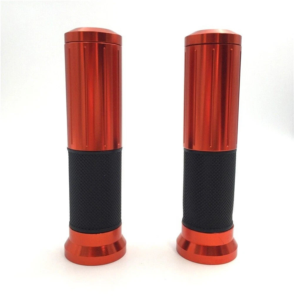 7/8" Dark Orange Anti-Skid Rubber Handlebar Grips for Yamaha YZF R6S FZ6 (2000–2023)